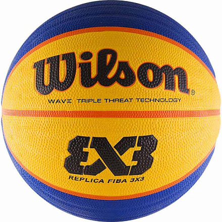 Мяч баскетбольный WILSON FIBA3x3 Replica №6 син-жел - купить в интернет магазине Икс Мастер 