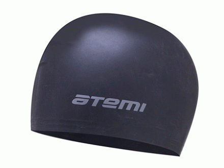 Шапочка для плавания ATEMI TC409 тонкий силикон, черный в Иркутске - купить с доставкой в магазине Икс-Мастер