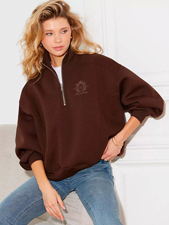 Свитшот EAZYWAY NW19.1021.8 W Brown в Иркутске - купить в интернет магазине Икс Мастер