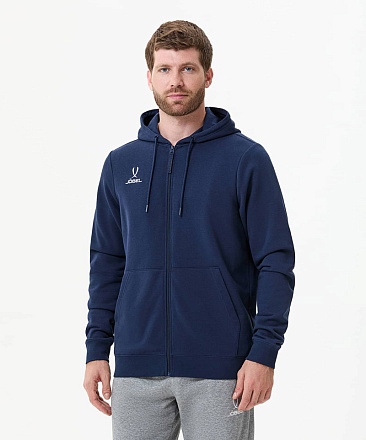 Толстовка Jogel ESSENTIAL Cotton Zip Hoodie, темно-синий в Иркутске - купить в интернет магазине Икс Мастер