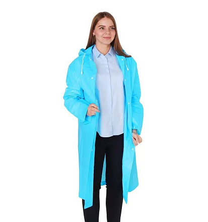 Дождевик-плащ Maclay походный, голубой в Иркутске - купить в интернет магазине Икс Мастер