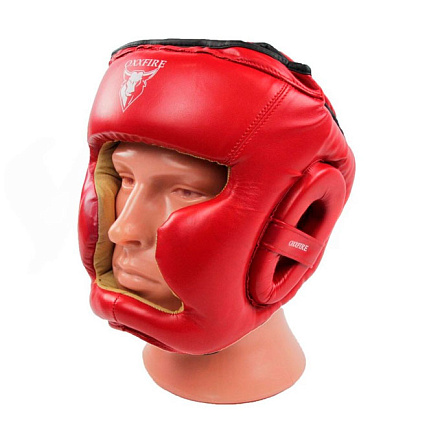Шлем боксерский закрытый OxxFire, красный в Иркутске - купить в интернет магазине Икс Мастер