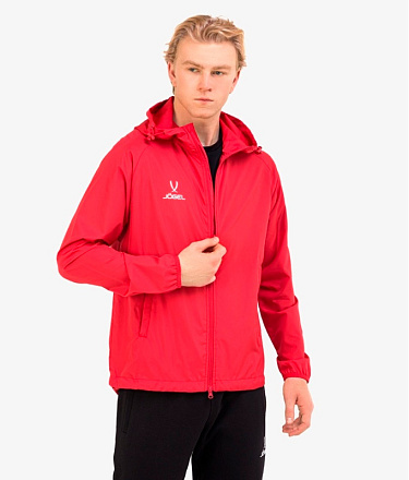 Куртка Jogel CAMP Rain Jacket, ветрозащитная, красный в Иркутске - купить в интернет магазине Икс Мастер