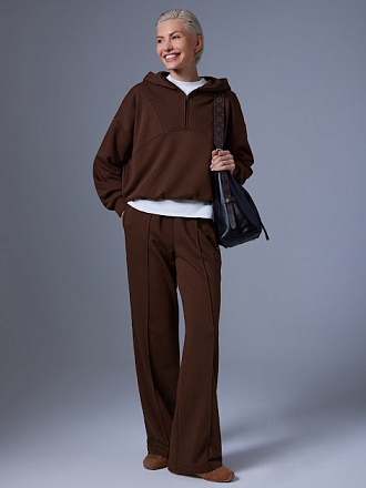 Брюки NEVERLATE NW01.915.5 прямого кроя W Brown в Иркутске - купить в интернет магазине Икс Мастер