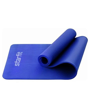 Коврик для йоги STARFIT FM-301 NBR 183x61x1,2 см, темно-синий в Иркутске - купить в интернет магазине Икс Мастер