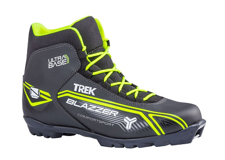 Ботинки лыжные TREK Blazzer 1 NNN черн, лого лайм. в Иркутске - купить в интернет магазине Икс Мастер