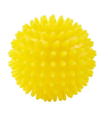 Мяч массажный BASEFIT GB-602 6 см, желтый в Иркутске - купить в интернет магазине Икс Мастер