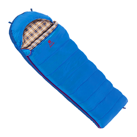 Спальный мешок одеяло BTrace Duvet 230*80 (0/-15) L серый/синий в Иркутске - купить в интернет магазине Икс Мастер