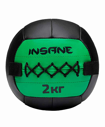 Медбол INSANE 2 кг, зеленый в Иркутске - купить в интернет магазине Икс Мастер