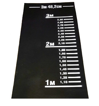 Дорожка разметочная для прыжков в длину с места 4,1х1,25м OPTIMA, черн в Иркутске - купить в интернет магазине Икс Мастер