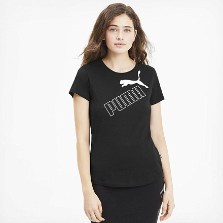 Футболка Puma Amplified Graphic Tee W Black в Иркутске - купить в интернет магазине Икс Мастер