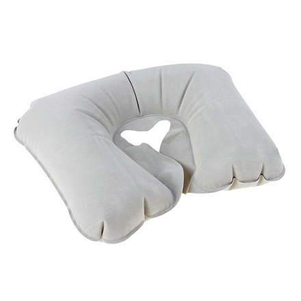 Подушка дорожная, надувная 24*28, цвет серый в Иркутске - купить в интернет магазине Икс Мастер