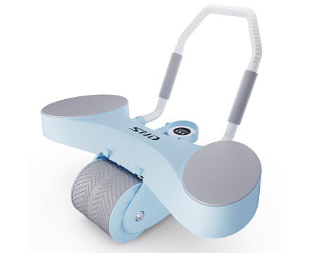 Тренажёр для пресса AB Roller SND-BT св.голубой с ковриком 45х30x3,5 cм в Иркутске - купить в интернет магазине Икс Мастер