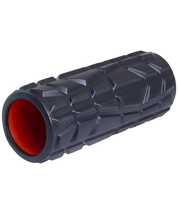 Ролик массажный STARFIT FA-509, 33x13,5 cм, высокая жесткость, черный-оранжевый в Иркутске - купить в интернет магазине Икс Мастер