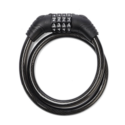 Трос-замок LOCKLAND 7478455 10х650 мм, черный, кодовый в Иркутске - купить в интернет магазине Икс Мастер