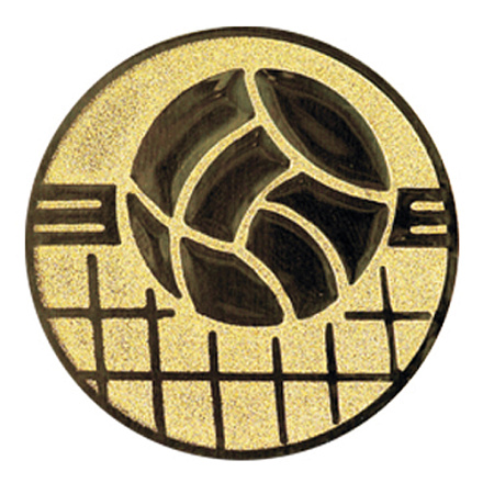 Эмблема Волейбол 25 мм металлопластик (золото) в Иркутске - купить в интернет магазине Икс Мастер