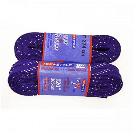 Шнурки для коньков W923-244см с пропиткой, фиолетовый  в Иркутске - купить в интернет магазине Икс Мастер