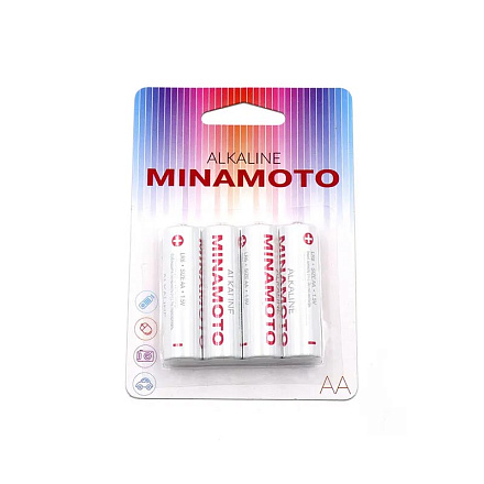 Батарейка AA MINAMOTO LR6 4шт в Иркутске - купить в интернет магазине Икс Мастер