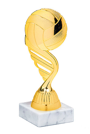 Фигура Волейбольный мяч 431-150G, зол. 15см. с постам в Иркутске - купить в интернет магазине Икс Мастер