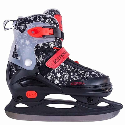 Коньки раздвижные TechTeam Iceroll black/red в Иркутске - купить в интернет магазине Икс Мастер