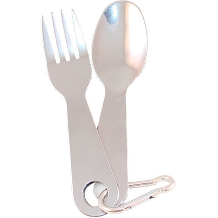 Набор приборов СЛЕДОПЫТ PF-CWS-P52 (ложка, вилка) на карабине в Иркутске - купить в интернет магазине Икс Мастер