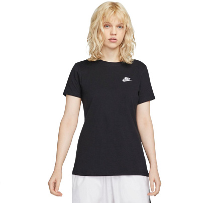 Футболка Nike NSW CLUB TEE W Black в Иркутске - купить в интернет магазине Икс Мастер