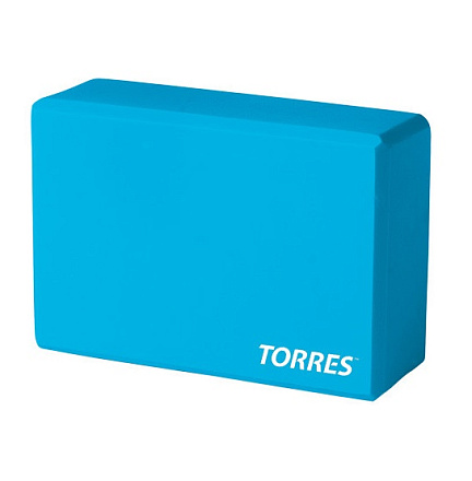 Блок для йоги TORRES YL8005 р 8x15x23см, голубой в Иркутске - купить в интернет магазине Икс Мастер