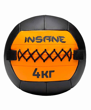 Медбол INSANE 4 кг, оранжевый в Иркутске - купить в интернет магазине Икс Мастер