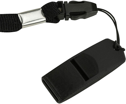 Свисток пластиковый без шарика JUMPfs FS-BK, черный - купить в интернет магазине Икс Мастер 