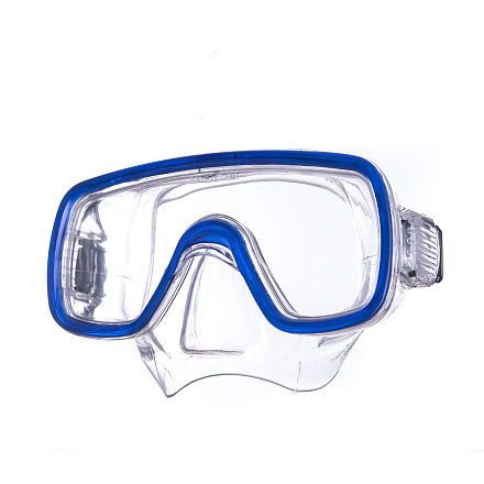 Маска для плавания SALVAS Geo SR Mask безопасн.стекло, силикон синий в Иркутске - купить с доставкой в магазине Икс-Мастер