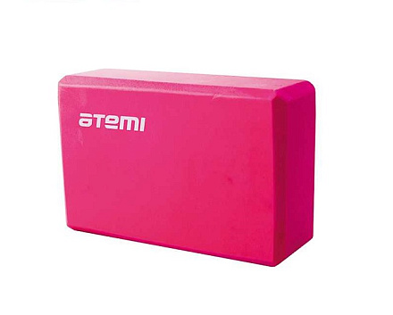 Блок для йоги Atemi AYB01P, 225*145*75, розовый в Иркутске - купить в интернет магазине Икс Мастер