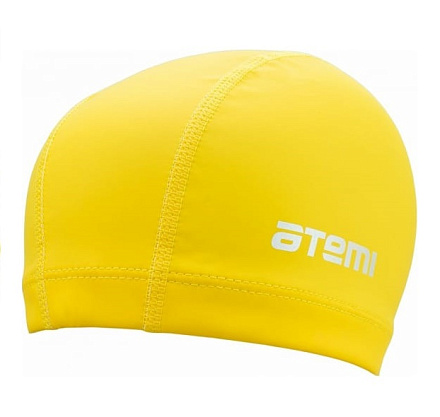 Шапочка для плавания ATEMI PU 14 тканевая с ПУ покрытием, желтый в Иркутске - купить с доставкой в магазине Икс-Мастер