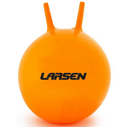 Мяч-попрыгун LARSEN PVC Blue 46 см с двумя ручками оранжевый (антивзрыв) в Иркутске - купить в интернет магазине Икс Мастер