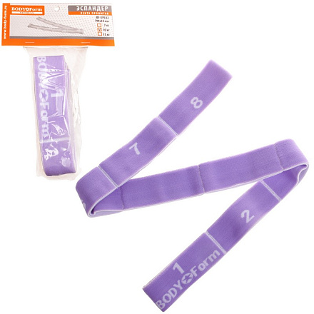 Эспандер BODY FORM BF-EPL02, Violet/79cm/15kg в Иркутске - купить в интернет магазине Икс Мастер