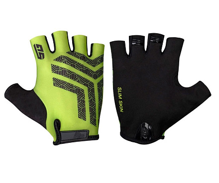 Велоперчатки STG Slim Skin зеленый/черный  в Иркутске - купить в интернет магазине Икс Мастер