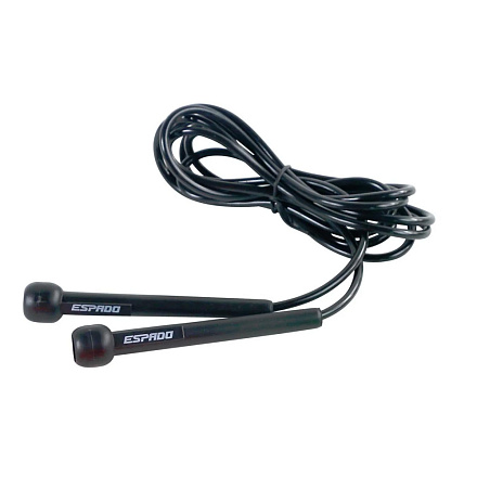 Скакалка Espado ES2131A, черный 3 м в Иркутске - купить в интернет магазине Икс Мастер
