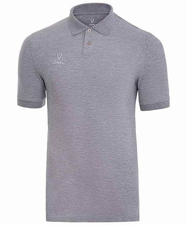 Поло Jogel ESSENTIAL Cotton Polo M, серый меланж в Иркутске - купить в интернет магазине Икс Мастер