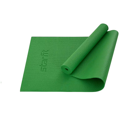 Коврик для йоги STARFIT FM-101 PVC 173x61x0,5 см, зеленый в Иркутске - купить в интернет магазине Икс Мастер