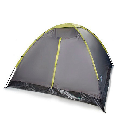 Палатка Greenwood туристическая Summer 3 (210х210х130) серый в Иркутске - купить в интернет магазине Икс Мастер