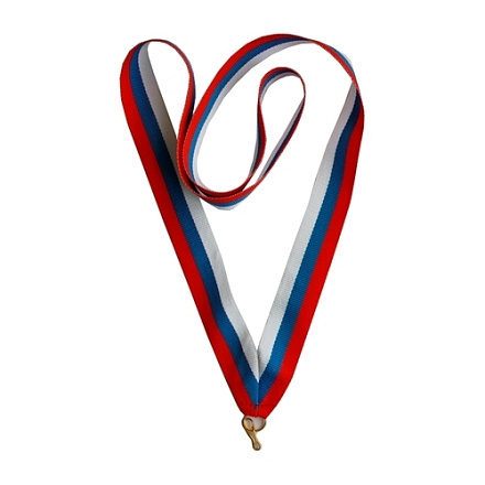 Лента для медалей триколор Россия 22 мм в Иркутске - купить в интернет магазине Икс Мастер