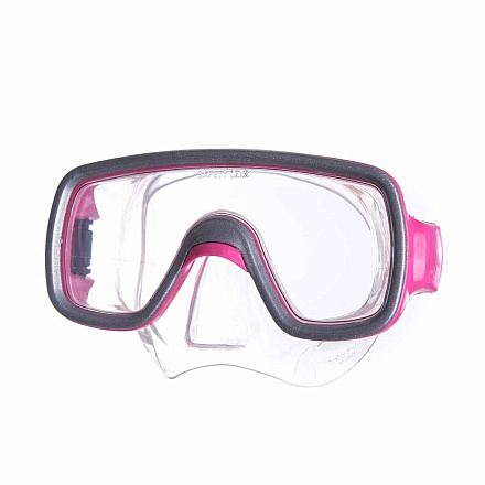 Маска для плавания Salvas Geo JR Mask, безопасн.стекло, силикон, р. Junior, розовый в Иркутске - купить с доставкой в магазине Икс-Мастер