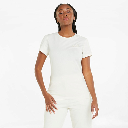 Футболка Puma ESS+ Embroidery Tee White в Иркутске - купить в интернет магазине Икс Мастер
