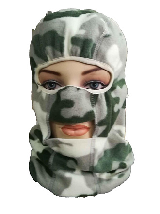 Шапка-маска флис 2 отверстия камуфляж в Иркутске - купить в интернет магазине Икс Мастер