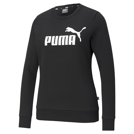 Толстовка Puma ESS Logo Crew FL M Black в Иркутске - купить в интернет магазине Икс Мастер