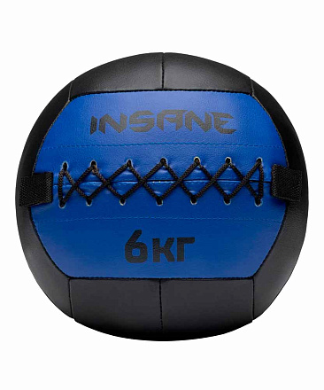 Медбол INSANE 6 кг, синий в Иркутске - купить в интернет магазине Икс Мастер