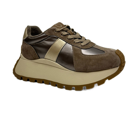 Кроссовки Q by MYSET 414912 Women, BROWN в Иркутске - купить в интернет магазине Икс Мастер