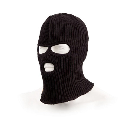 Шапка-маска TAGRIDER Expedition 3011 3 отверстия, вязан., черная в Иркутске - купить в интернет магазине Икс Мастер