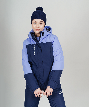 Куртка утепленная NORDSKI Mount 2.0 Dark Blue/Lavender W в Иркутске - купить в интернет магазине Икс Мастер