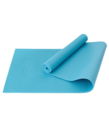 Коврик для йоги STARFIT FM-101 PVC 183x61x0,6 см, синий пастель в Иркутске - купить в интернет магазине Икс Мастер
