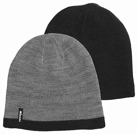 Шапка спортивная зимняя MIKASA .двустор,серо-черная в Иркутске - купить в интернет магазине Икс Мастер